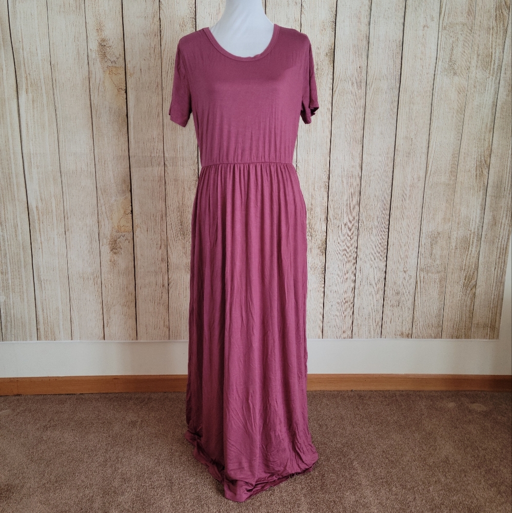 Pink maxi dress